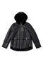 Moinimgsu Faux Leather Hooded Coat with Fur Inside/Fur - 3