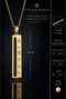 Stainless Steel Watch Dial Design Roman Number Men's Bar Necklace - 4