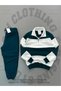 New Season Men's Oversize Zippered Collar Detailed Bottom-Top Tracksuit Set - 3 Thread Combed Cotton Fabric Casual Premium Sports Set - 2