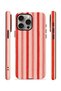 iPhone 15 Pro Vorian Double Layer Case Coral Cream Stripe - 2