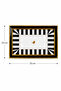 Love Bird Patterned Gold-Black Framed Presentation Tray 33X23Cm - 4