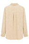 4860 Women's Striped Striped Oversize Shirt Sand Beige - 4