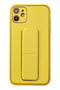 Aconcept iPhone 12 Case Coco Leather Stand Cover (180722) - Yellow
