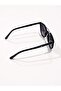 Striker Round Sunglasses for Men & Women, Black Frame with Smoke Gradient Lenses, UV400 Protection - 4
