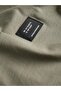 Khaki Jjcleveland Solid Patchwork Crew Neck T-Shirt - 3