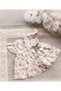 Tulip Printed Sleeved Drawn-Up Dress for Baby - 2