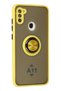 Aconcept Galaxy A11 Case Montreal Silicone Cover with Ring (14631) - Yellow - 2