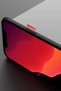 حافظة ACONCEPT لهاتف iPhone 12 Pro Max من السيليكون مع حلقة (82446) - أسود-أحمر - 8