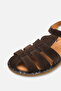 Meers Women's Genuine Leather Sandals - Brown Suede - 5