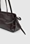 Baggy Bowknot Baguette Bag Bitter Brown - 4