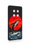 Honor Magic 7 Lite 5g Compatible Red Sun Whale Pattern Silicone Case - 3