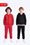 Boy's 2-Piece Stripe Detailed Hooded Zippered Tracksuit Set