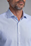 Navy Blue Regular Fit Cotton Pocketless Long Italian Collar Shirt - 3