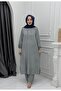 Şule Team Gray |   Women's Stylish Two-Piece Set |   Hijab Set |   Modern Daily Combination |   Elegant Team Model