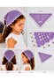 Hand Knitted Lilac Children's Bandana