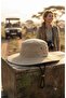 Unisex Beige Safari Hat with Wide Brim Foldable Outdoor Camping Hat - 5