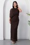 Rochie cu un umăr cu decolteu oval DKS1453 - 5