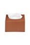 Napkin Holder, Czech Hand and Face Towel Box, Tissue Box, Paper Tissue Storage Box, Vegan Leather, 9*22*18 Cm. Tan - 2