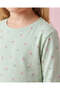 Girls Green All Over Print Jersey Dress - 3