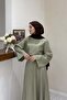 Ihlamur Green Linen Textured Soven Set - 5
