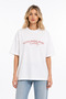 Unisex Women's Men's Tutto Passa Baby Writing Printed Front Oversize Thick Fabric Relaxed Cut T-Shirt