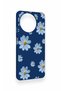 Realme 11 Compatible Blue Daisy Patterned Silicone Case - 3