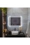 LED Rectangular Mirror, 80x60cm, RADIANTE Touch, Defogging System, Dimmable - 3