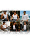 Slimfit Halter Neck Ribbed Men's Athlete Singlet Flexible Fabric Structure Black and White Color Double Set - 3