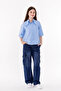 Girl's Long Collar Stoned Shirt 3157 - 2