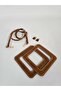 Square Double Handle Trop Adjustable Hanger Set - Tan - 2