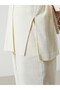 Beige Shawl Collar Oversize Women's Kimono - 3