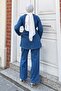 Vera Zippered Denim Suit Light Blue 19298 - 5