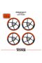 Yamaha Yzf-R125 Wheel Rim Strip – Half Rim Cover & Yzf-R125 Lettering Sticker Set - 2