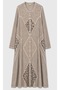 Patterned Stonewashed Cotton Ferace