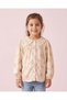 Girls White Floral All Over Print Button Front Blouse