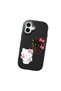 iPhone 16 Plus Compatible Case with Camera Protector Black Silicone Couple Phone Case with Kitty Pattern - 3