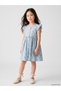 Original Floral Linen-Look Dress for Girls