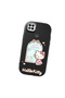 Poco C31 Compatible Case Camera Protector Black Silicone Couple Phone Case Kitty Patterned - 3