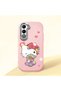 Oppo A5 Compatible Case Camera Protector Pink Silicone Couple Phone Case with Kitty Pattern