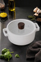 Fika Ceramic Coated Induction Cookware 20 cm - White - 4