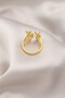 Gold Color Metal Butterfly Model Women's Ring - 2