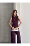 Modal Pike Gathered Slim Trousers and T-Shirt Set - 4