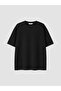 Black Cotton Oversize Fit Men's T-Shirt - 6