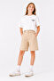 Girl's Convertible Pants Shorts with Snap Buttons 2 in 1 2568 - 2