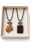 Best Friends Cookie and Biscuit Figured Double Friendship Necklace Gift - 2