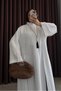 Modal Fabric Long Slit Tunic |   Abaya Hijab Women's Blouse - 3