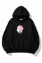 Tulip Printed Hooded 2 Thread Threaded Sweatshirt