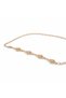 Women's Belt with Chain Detail, Adjustable Belt with Gold/Silver Figures - 3