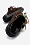 Candy Women's Genuine Leather Slippers Brown Suede - 5