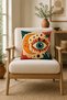 Set of 4 Modern Decorative Throw Pillow Covers – Bonjour Chill Ciao Printed Living Room Sofa Cushion Covers 43X43 cm - 2